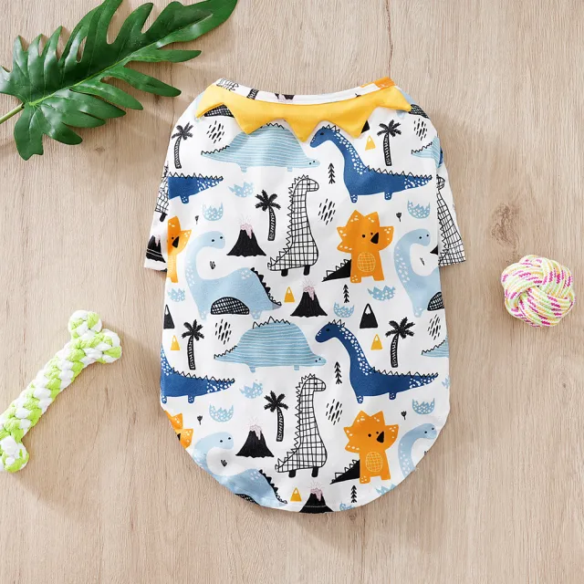 Dog Clothes Full Printed Spring And Autumn Clothing Small Dog Pet Clothing Qz030 - Shop at LoveMi