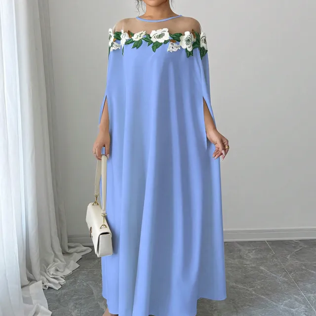 Stylish And Unique Floral Dress For Women In A French Design Blue - Shop at LoveMi