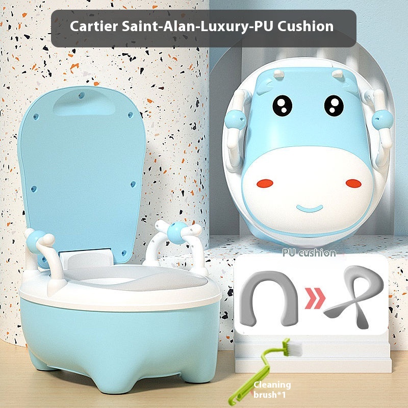 Blue Luxury PU Cushion