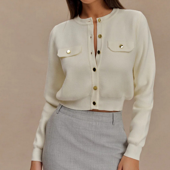 Elegant, Versatile Long-sleeve Knit Cardigan Sweater Coat