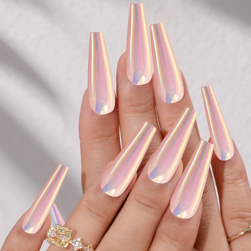 Nail Art Aurora Finished Long Stickers Laser
