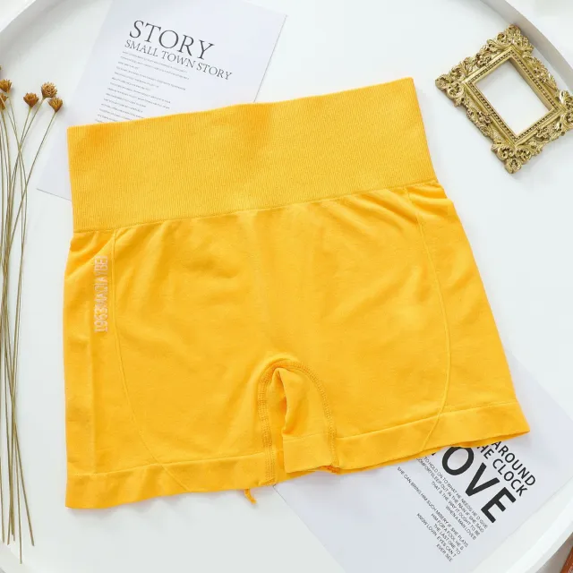 Hip Raise High Waist Abdominal Pants Inner Wear Base Women's Plus Size Yellow - Shop at LoveMi