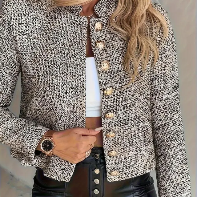 Women's Coat Early Spring Autumn Winter Classic Style Short Top Mixedcolor - Shop at LoveMi