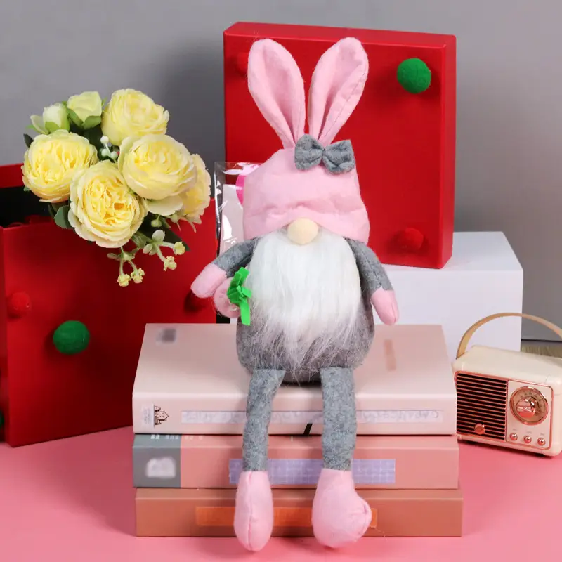 Easter Rabbit Doll Creative Faceless Doll Scene Decoration Ornaments