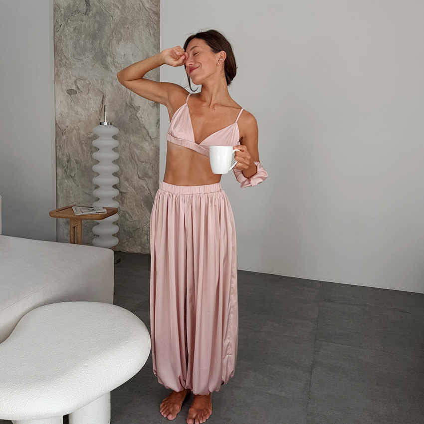Satin Camisole And Bloomers Two-piece Pajama Set — view 6