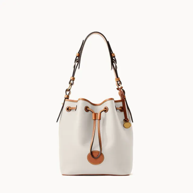 Vintage Pebble Lychee Particle Shoulder Handbag White - Shop at LoveMi