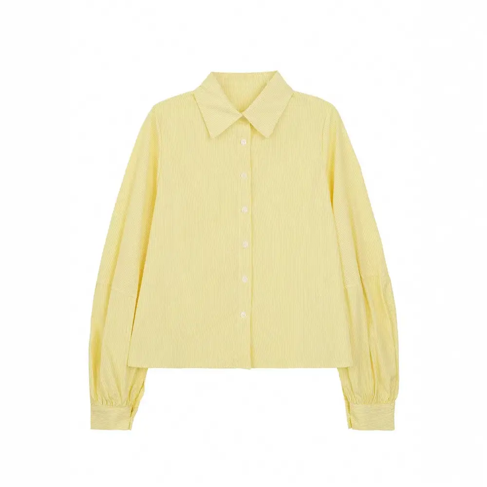 Springautumn New Loose Laid-back Striped Versatile Shirt