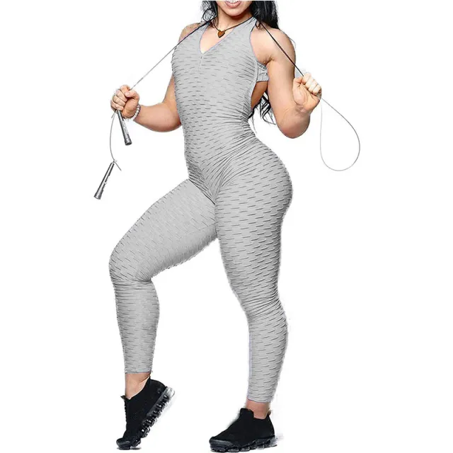 Jacquard Yoga Pants Women's Ink Tie dyed One piece Polyester Trousers Gray - Shop at LoveMi