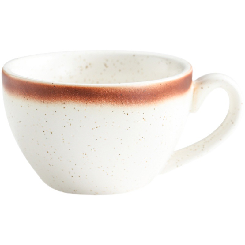 Coffee Ceramic Cup And Saucer Set (Mocha Cup
