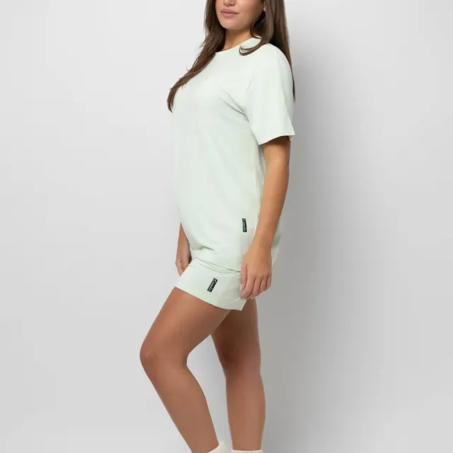 Women's Plus Size Loose Casual Summer Short sleeved Home Wear Suit Green - Shop at LoveMi
