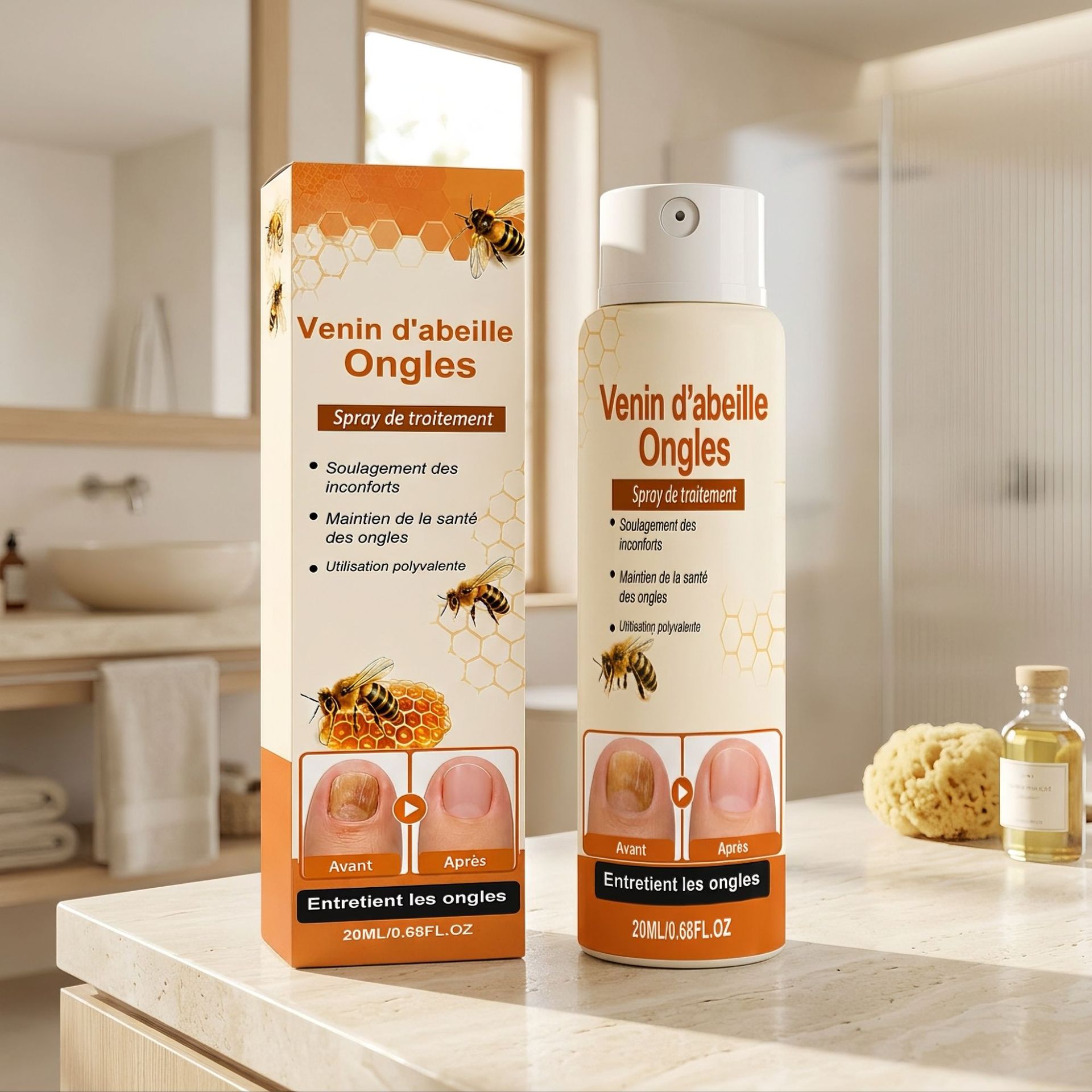 Nail Care Spray Gently Cleanses Provides Daily Nourishment
