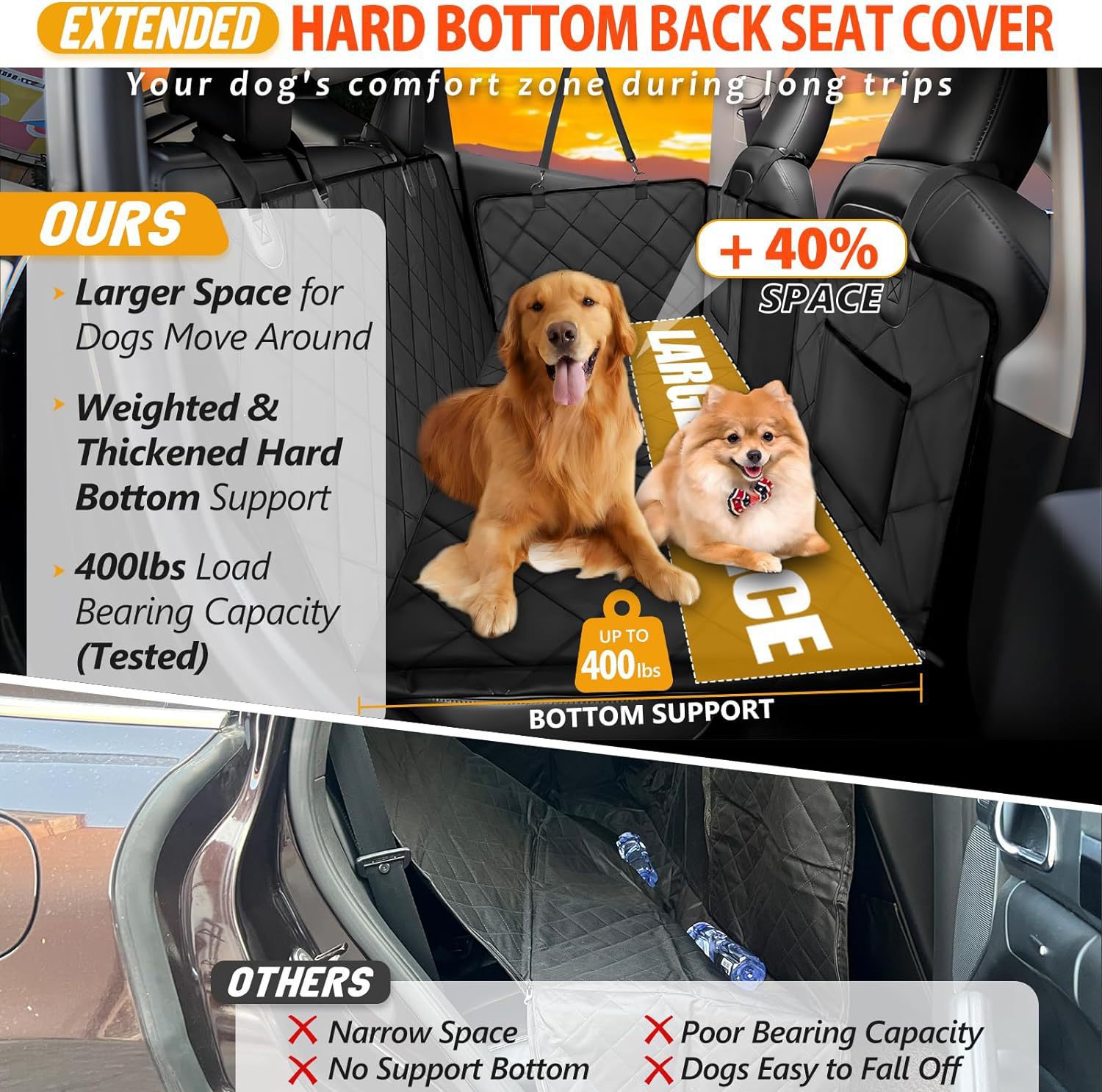 Car With Load-bearing Board Pet Car Mat detail photo 6