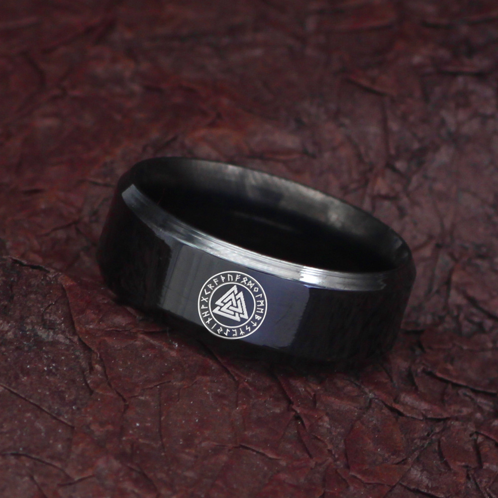 Man's Vintage Viking Rune Domineering Ring