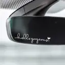 Hello Beautiful Car Rearview Mirror Stickers view 10