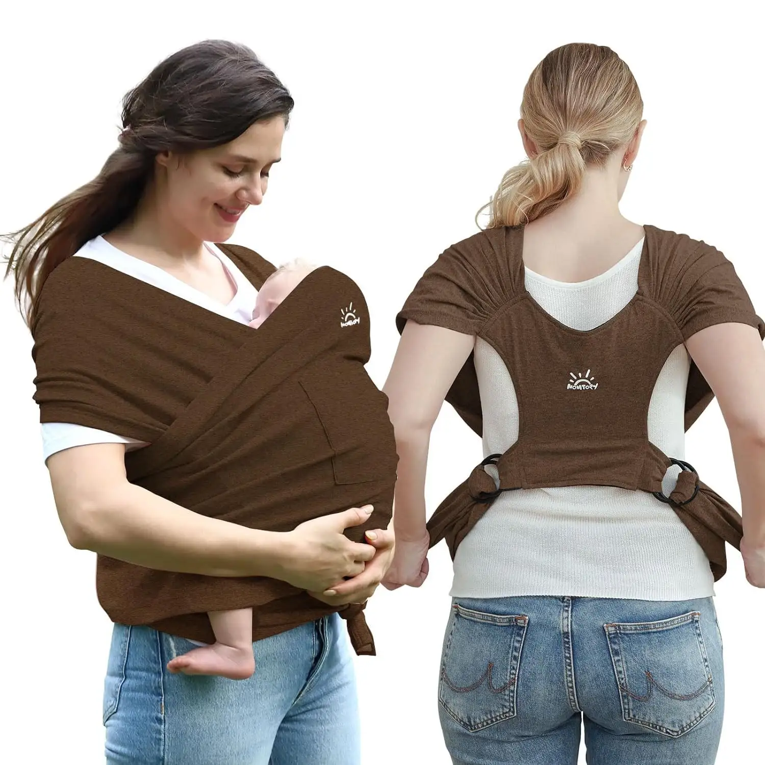 Cotton Cross Simple Baby Sling X-type Front