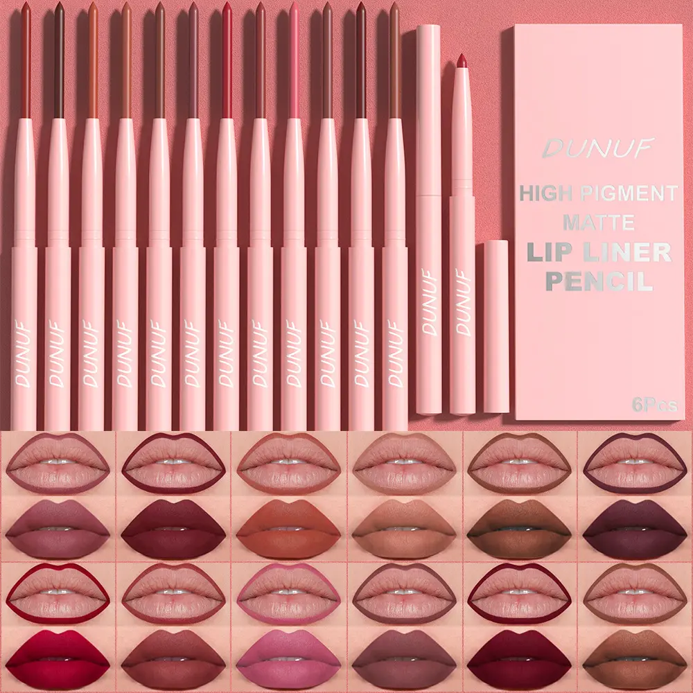 DUNUF 6-Piece Lip Liner Set Easy