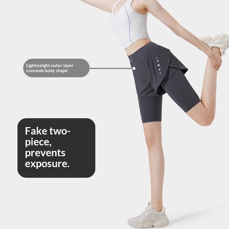 Womens Summer Thin Stretchy Yoga And Running Capri Pants