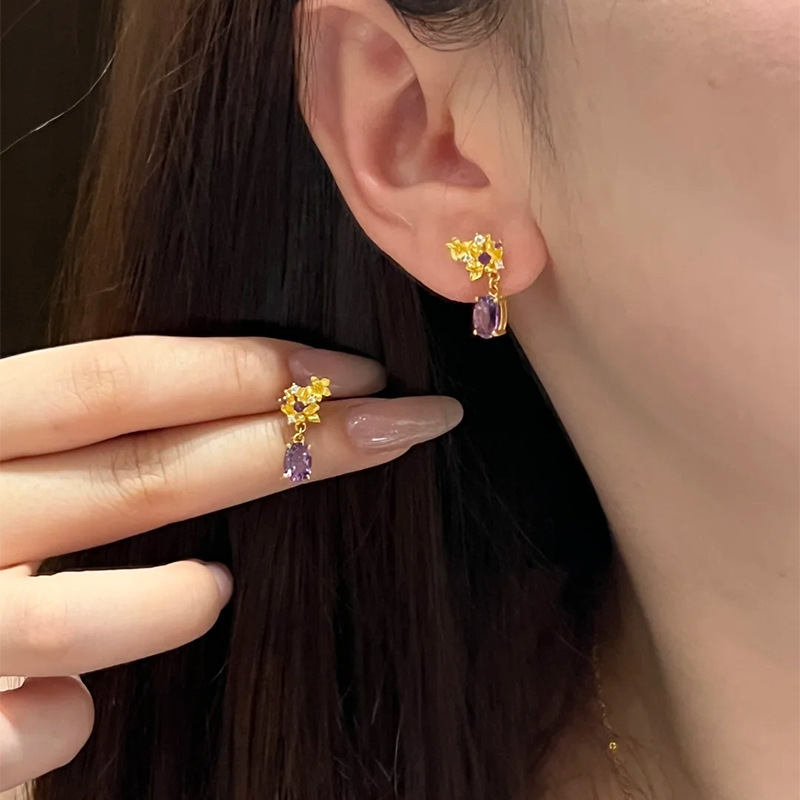 Womens High-end Light-luxury Earrings