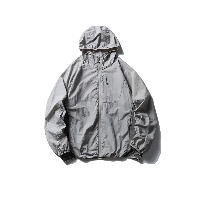 Outdoor Casual Light Thin Sun Protection Coat Camouflage Stitching