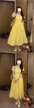 Womens A-line Shirt Fashionable Casual Dress