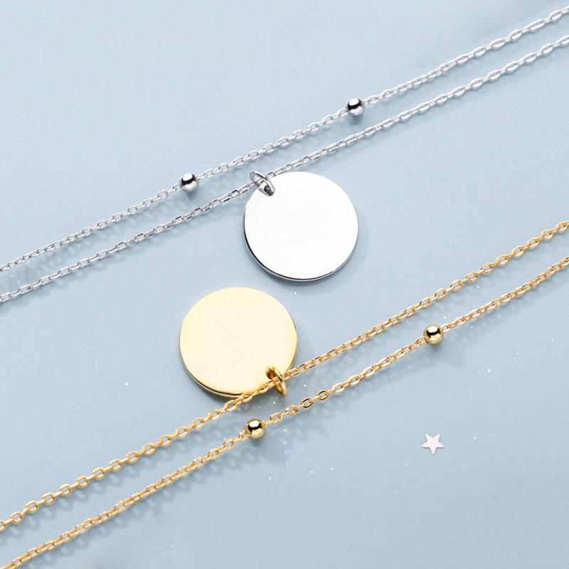 Fashion Double-layer Wafer Necklace For Women