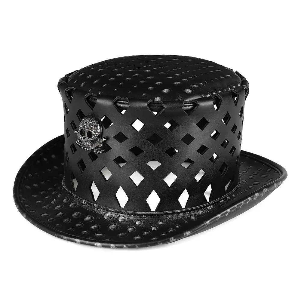 Halloween Headgear PU Leather Topper Medieval Plague