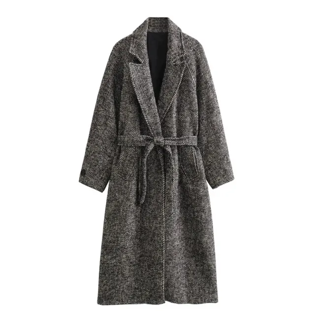 Commuter Waistband Design Overcoat Autumn Extended Black - Shop at LoveMi