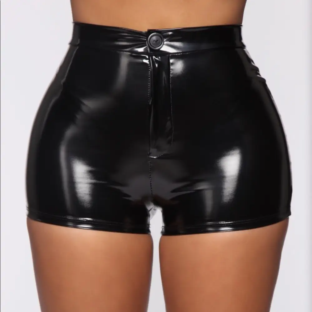 Solid-color Fashionable High-waist Plus-size Hot Pants