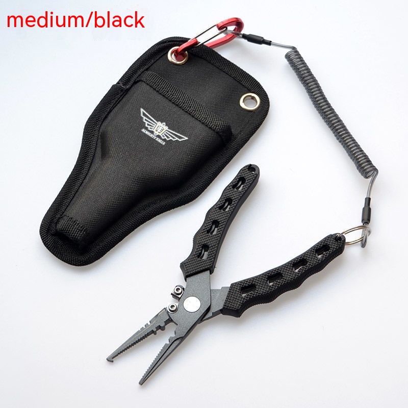 Exclusive for fishing pliers lure pliers (black-medium)
