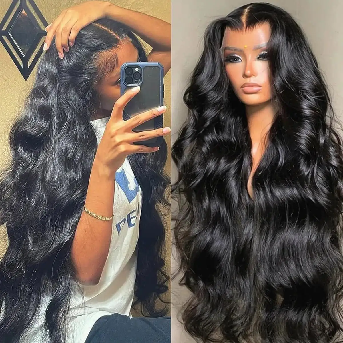 Women's Long Curly Hair Big Wave Wigs