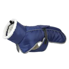 Pet Cotton-padded Coat Winter Large Dog Golden Retriever Jarre Aero Bull Corgi Puppy Clothes Warm - Navy Blue - View 1
