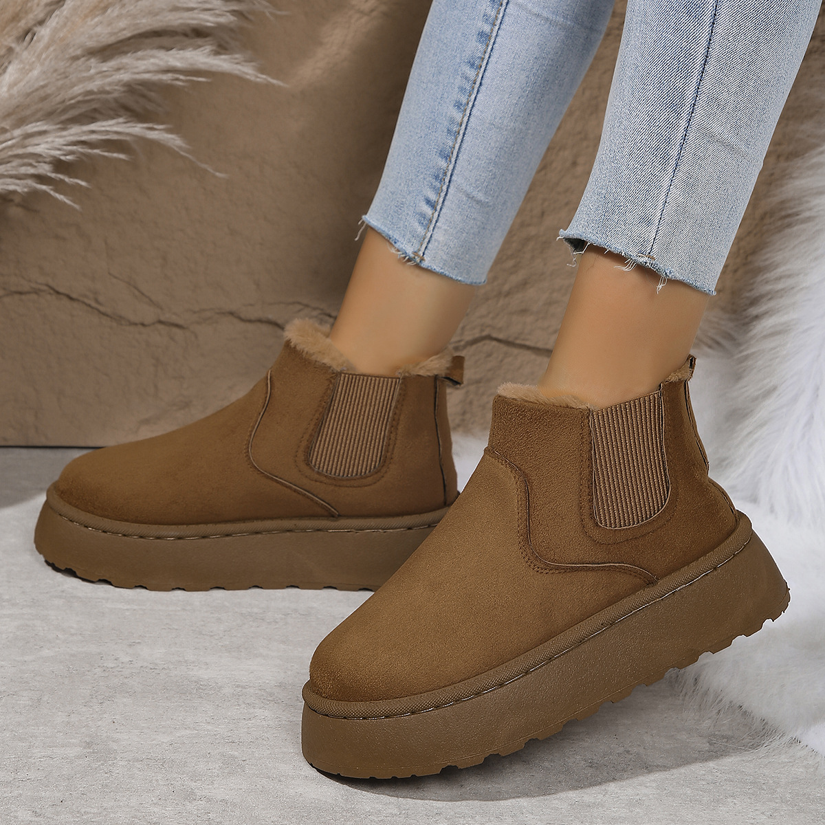 Thickened Snug-fitting Thermal Bread Cotton Boots