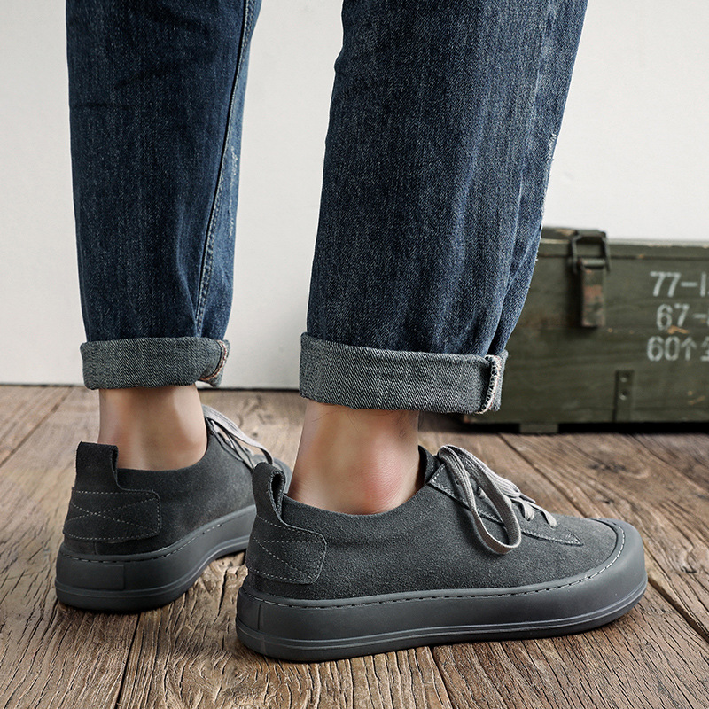 Casual Men's Leather Shoes Retro - Image 2