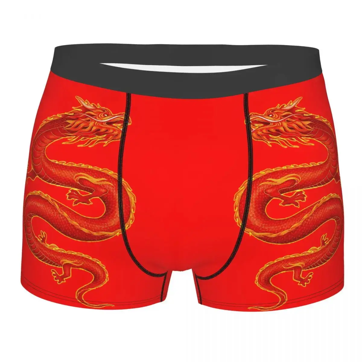 Men's New Sports Running Workout Training Bottoming Printed Tight Shorts