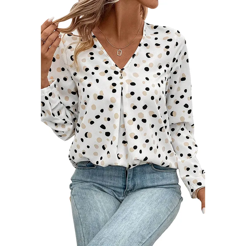 Women's European And American-style Sweet Long-sleeved Top - White
