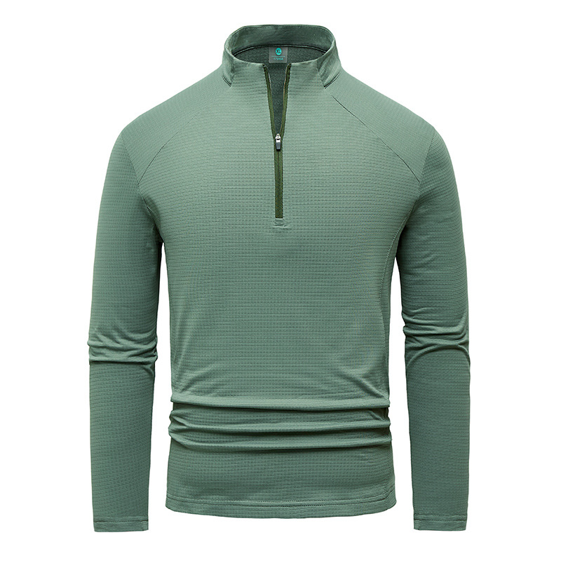 New Autumn And Winter Men's Fleece-lined Long-sleeved Shirt