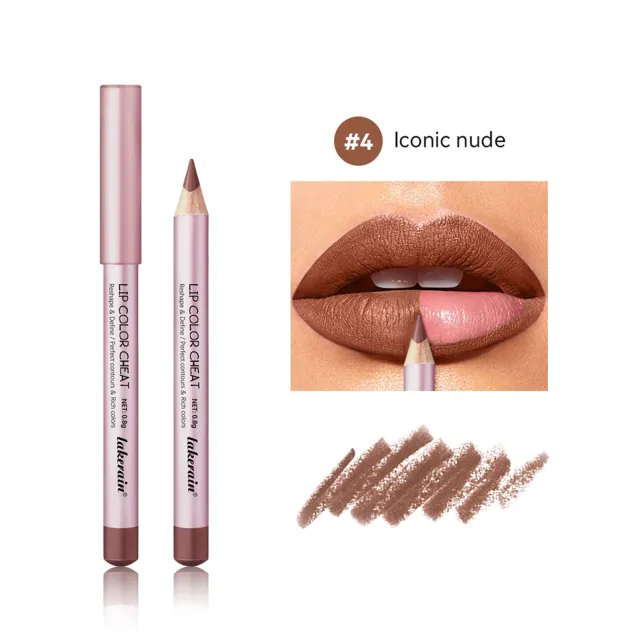 Mini Wooden Pole Lip Liner Long Lasting Matte Mini Wooden Pole Lip Liner 4 - Shop at LoveMi