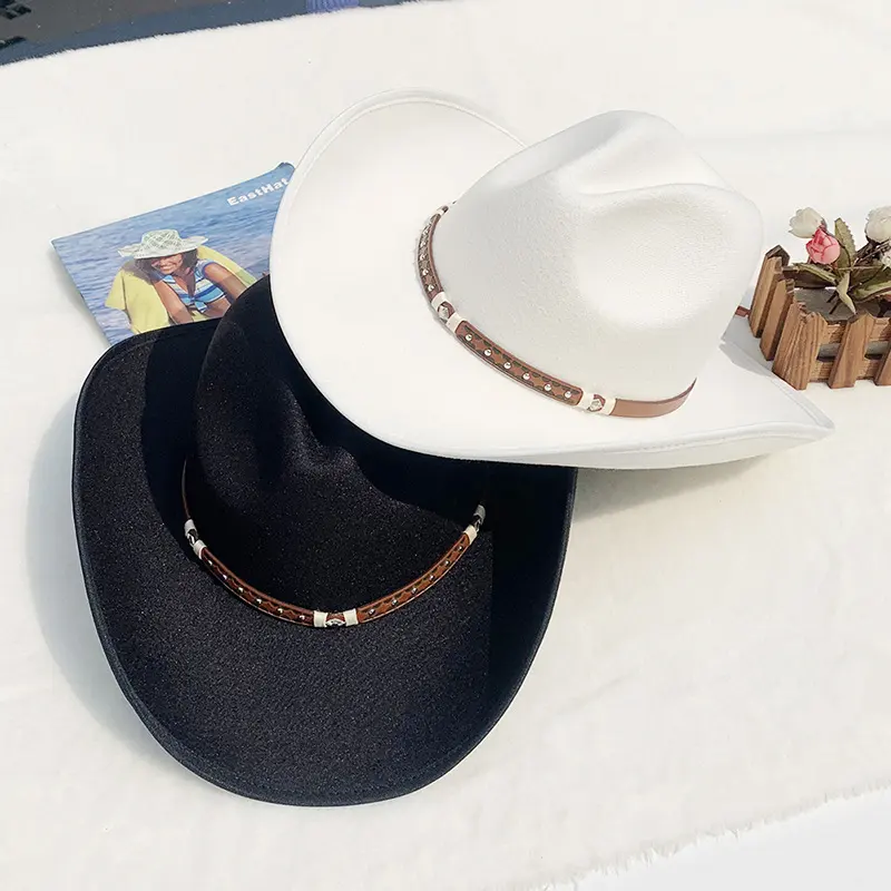 Men's Felt Riding Woolen Cowboy Hat