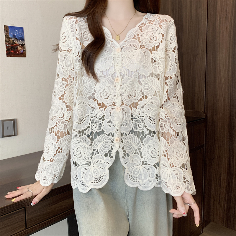 Lace Long Sleeve Top Women Elegant Embroidered Hollow Top 8 0d911f98 86f0 44f6 a9c0 a4dc68adeddf