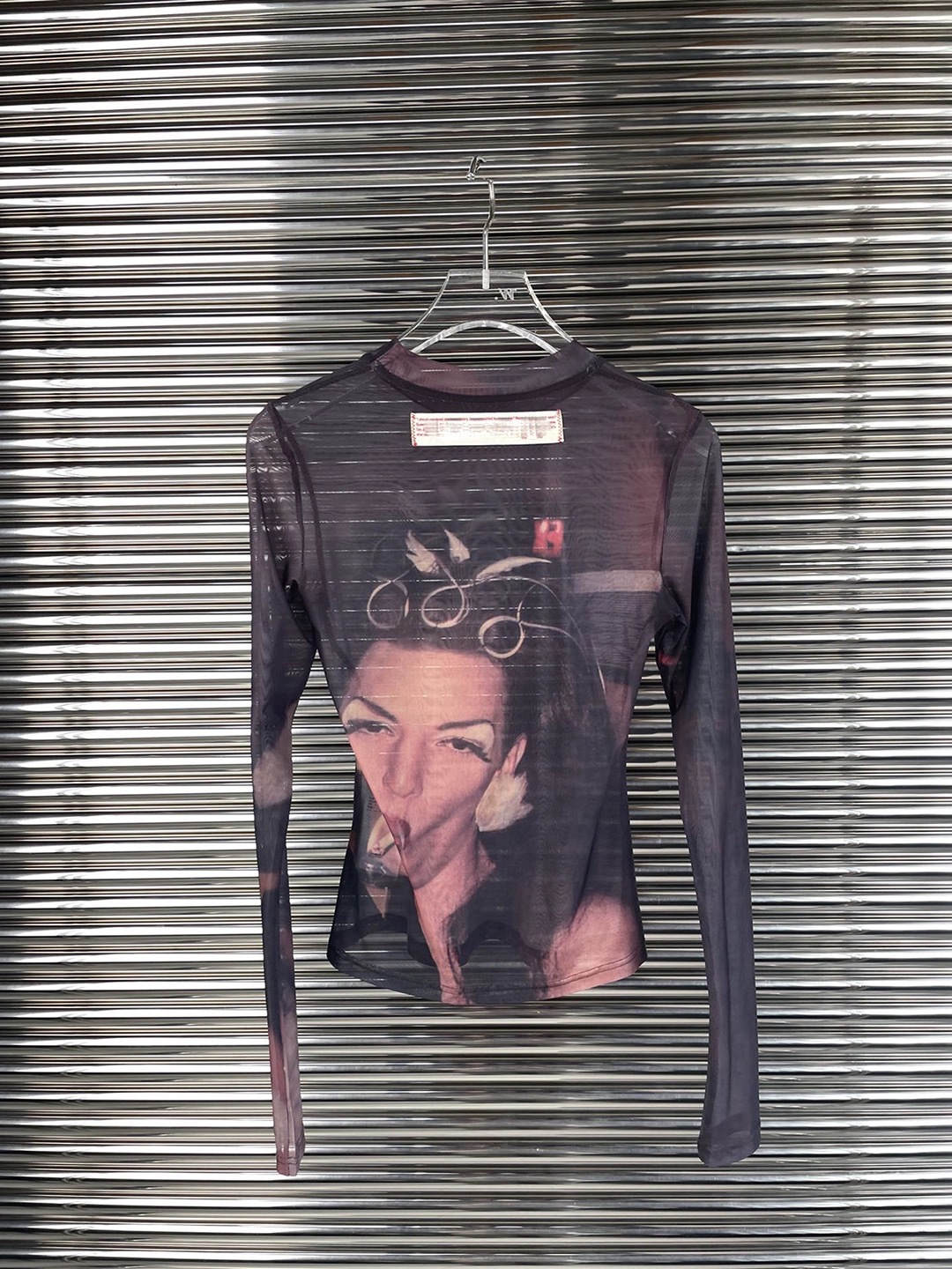 Women's Mesh Long-sleeved Bottoming Shirt