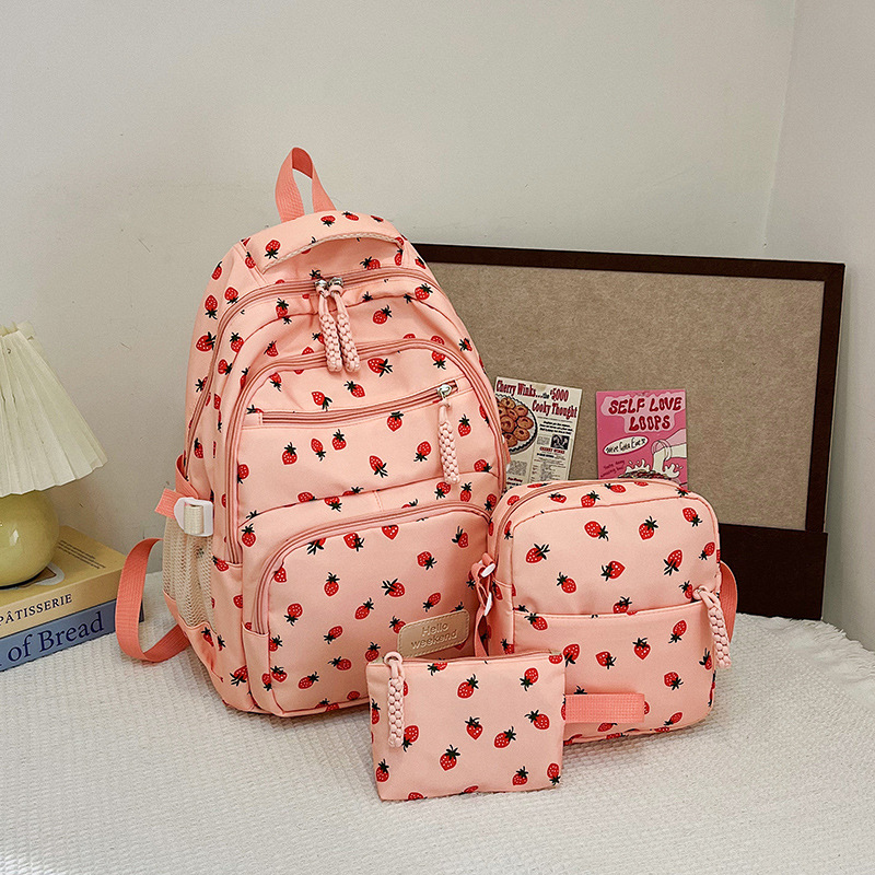 Retro Versatile Backpack And Crossbody Bag Set 2