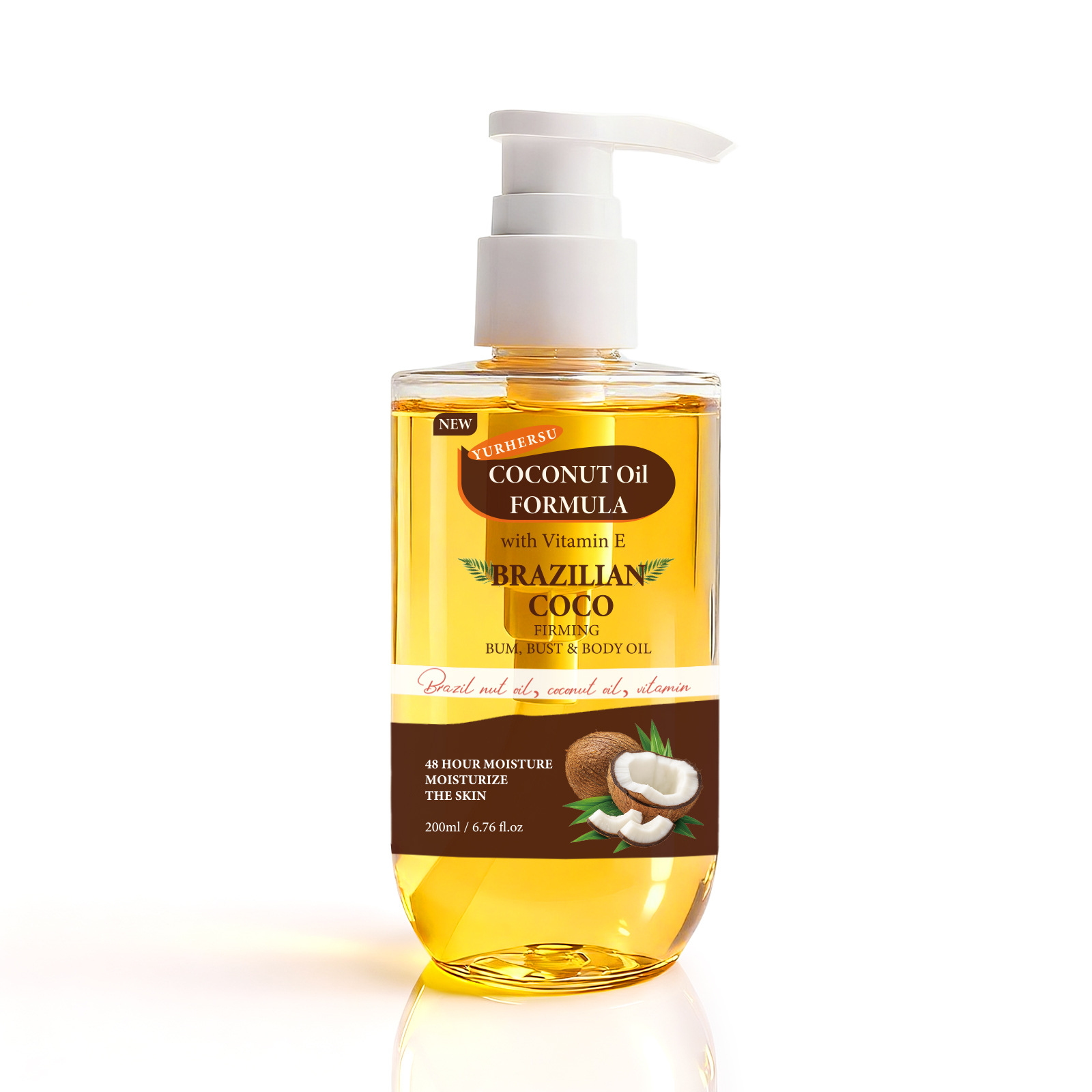 Deeply Nourishing, Refreshing, And Non-greasy Body Care Massage Oil Made With Coconut Oil