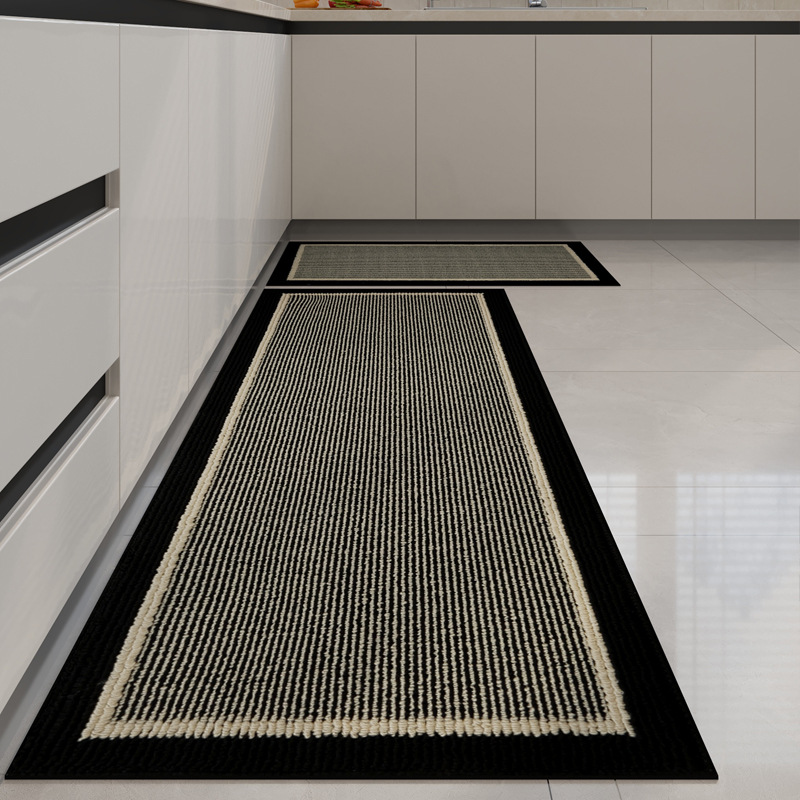 Kitchen Home-use Water-absorbent Non-slip Dirt-resistant Waterproof And Oil-resistant Faux Wool Floor Mat