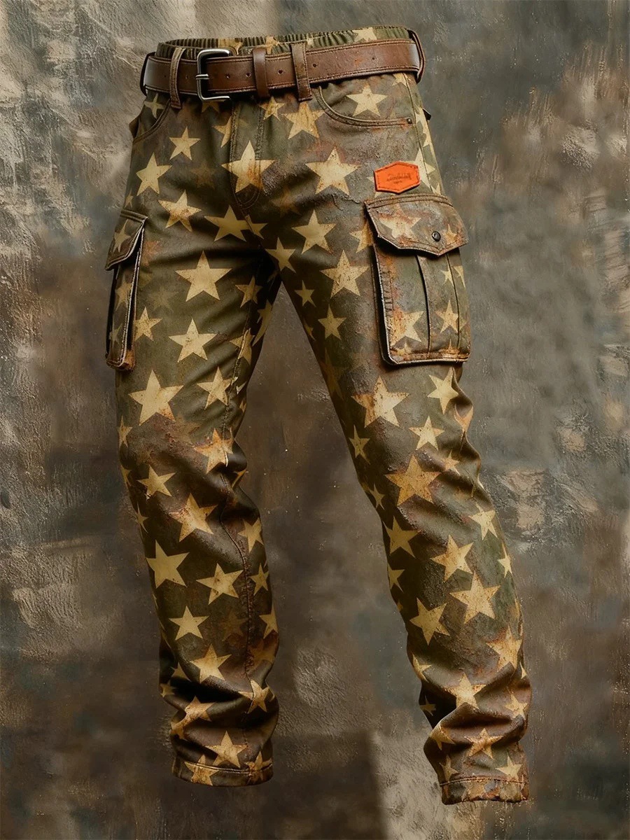 Retro Work Pants For Men In The Punk Style Inspired By Europe And America