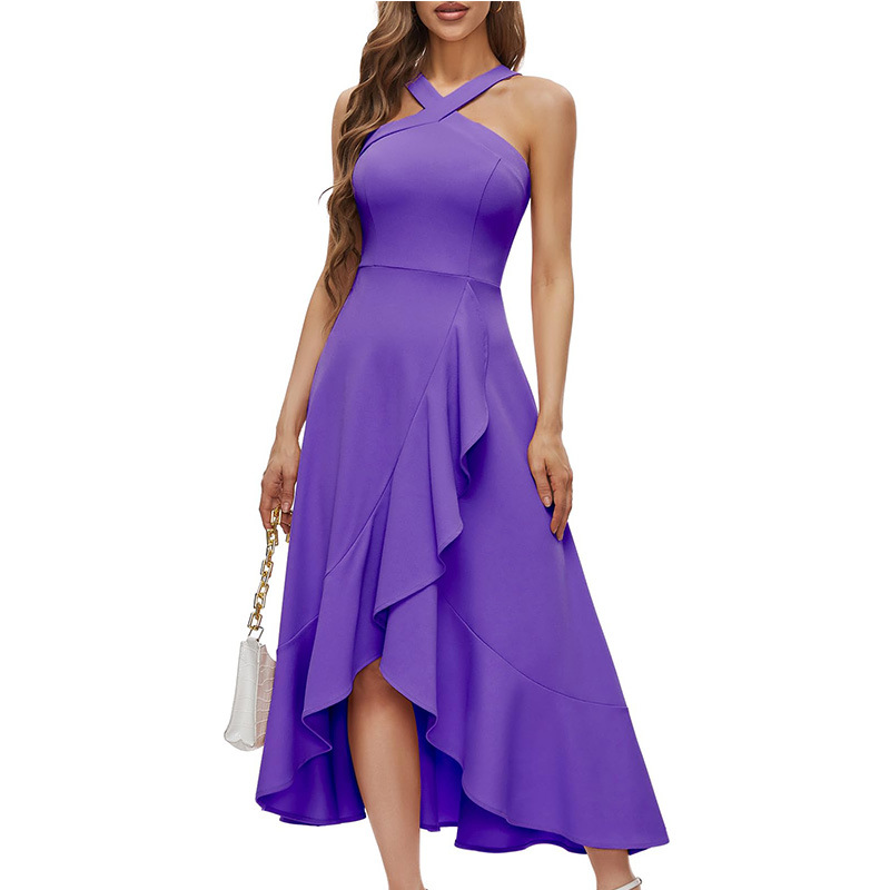Black Off-Shoulder Women's Midi Dress for Homecoming - color option