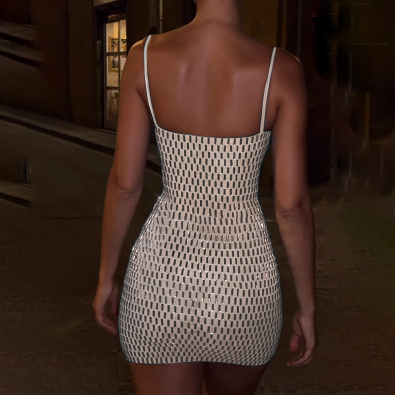 Sling High Waist Tight Dress - 4