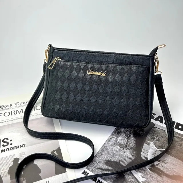 Multi layer Women's Bags For The Middle aged Single Shoulder Crossbody Large Capacity Black - Shop at LoveMi