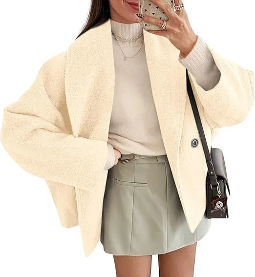 Double breasted Stand Collar Lapel Autumn And Winter Coat For Petite Tan - Shop at LoveMi
