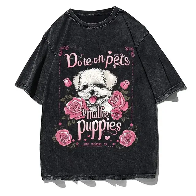 Men's T-shirt With A Cat Cartoon Pattern