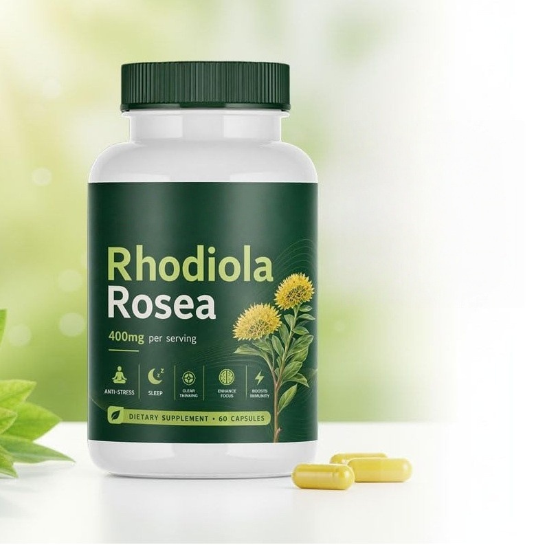 60 Rhodiola Rosea Capsules In A Bottle 4